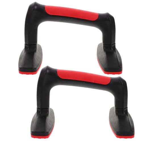 Cabilock 2pcs Push up Bars Strength Training Parallel Bars Non-slip Plastic Push up Handles for Home Gym Exercise Floor Workout Fitness Equipment