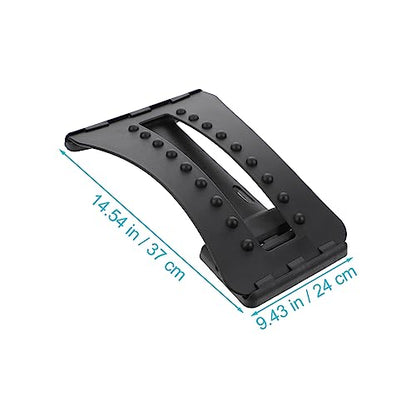 Lumbar Back Stretcher for Spine Corrector and Massage Device for Home Use Back Arch Support and Relaxation Tool
