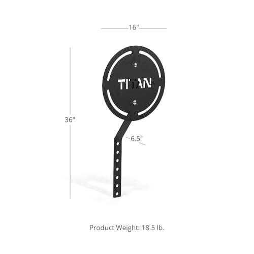 Titan Fitness Mounted Wall Ball Target with Extension for T-3 or X-3 Series Racks