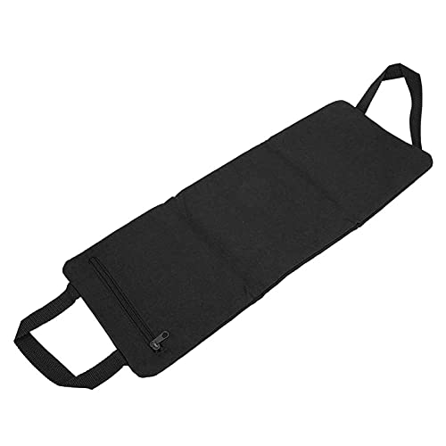 Thin Arm Yoga Sandbag, Workout Freeweight Training Bag for Leg Slimming and Fitness, Adjustable Fill Weight Sandbag with Leakproof Inner Liner and Carry Handles for Home - color: Black