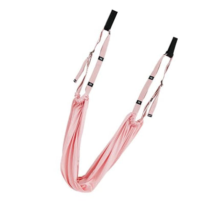 Keenso Door Leg Stretcher, Polyester Cotton Leg Stretching Strap with Door Loops, Elastic Stretch Band for Lower Back Training Handstand Practice Home Gym Dancers - color: Pink