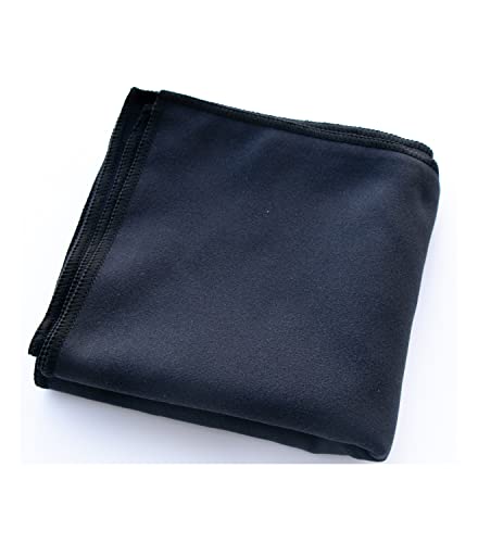 Unisex Sweat Absorbing Microfiber Handkerchiefs Quick Dry Sport Gym Towels 5 Pack - color: Black