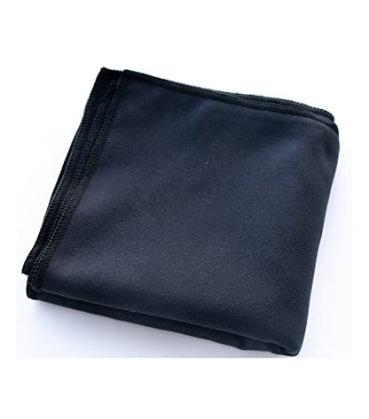 Unisex Sweat Absorbing Microfiber Handkerchiefs Quick Dry Sport Gym Towels 5 Pack - color: Black