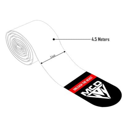 MCD Boxing Wraps for Men & Women 4.5m/180” Boxing Hand Wraps for Bᴏxing Gloves with Thumb Loop Muay Thai Hand Wrаps Semi-Elastic Wrist Wrаps Bᴏxing Wrap for MMA, Muay Thai & Martial Arts Training - color: Black