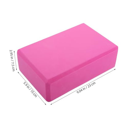 Cabilock Eva Non-slip Yoga Blocks 2pcs High Density Pilates Exercise Bricks for Flexibility Stability and Balance Training Yoga Stretching Support for Adults