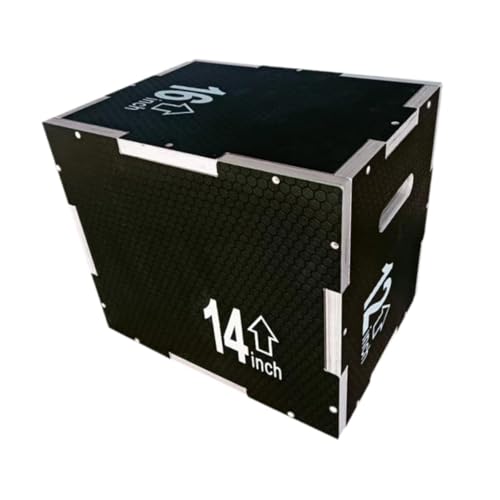 3 in 1 Plyo Box Plyometric Jump Box Gift Balancing Fitness Exercise with Hollow Handles Multipurpose Jump Training Equipment