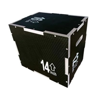 3 in 1 Plyo Box Plyometric Jump Box Gift Balancing Fitness Exercise with Hollow Handles Multipurpose Jump Training Equipment