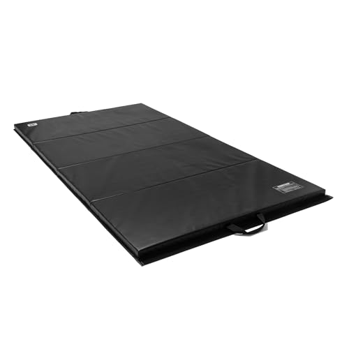 We Sell Mats Core Basic Personal Fitness & Exercise Mat - 2x6, 4x6, 4x8 - All Purpose Gym Mat for Home Workout, Yoga, Pilates, Stretches & Floor Exercises - color: Black, size: 4' x 8' x 2"