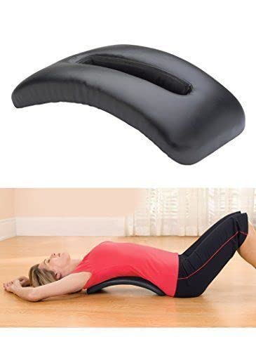 Freshnewlooks- Faux Leather Padded Arched Back Stretcher - Great for Back Stretch and Usage as a Spine Board