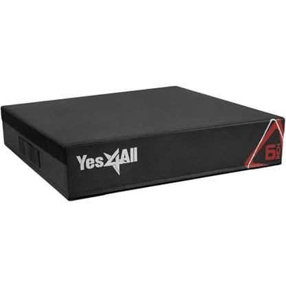 Yes4All Adjustable Soft Plyo Box, Jumping Trainer - For Plyometric Exercises and Conditioning, Multiple Height Variations