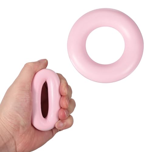 Grip Strength Trainer Rings, Portable Hand Grip Strengthener Finger Forearm Strengthener - Fitting for (Athletes/Rock Climbing/Workout/Fitness) - color: Pink, size: 2.8"