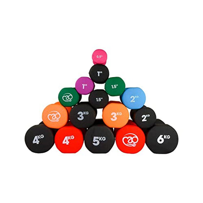 Fitness Mad Unisex's Neo Dumbbells - color: Purple, size: 1Kg