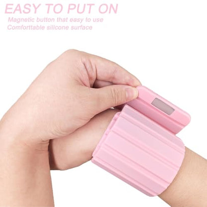 Magnet Adjustable Wrist and Ankle Weights(1LB/2LB Each) Set for Men Women for Intensified Fitness - Durable Exercise Bracelets to Boost Your Workouts 1Pair