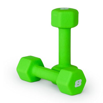 CAP Barbell Neoprene Dumbbell Weights Pairs & Sets | Color Series - style: 8 lb Pair