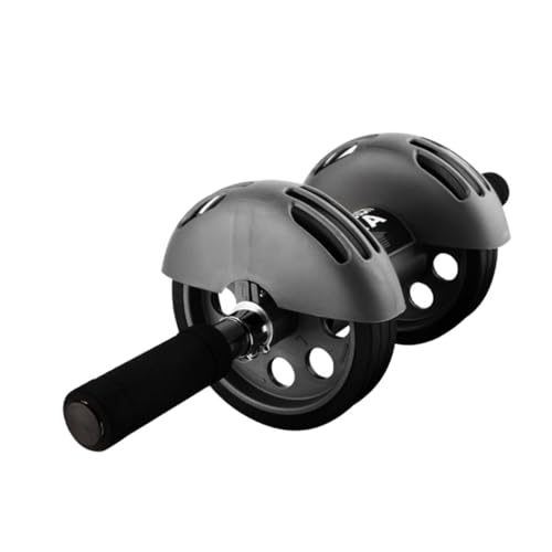 Automatic Rebound Ab Wheel with Dual Wheels and Blue Kneeling Pad Abdominal Roller for Core Workout Muscle Toning and Fitness Training at Home Gym