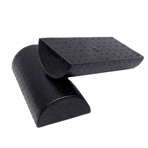 Soft Half Foam Roller - Half Round Massage Cylinder, Density Fitness