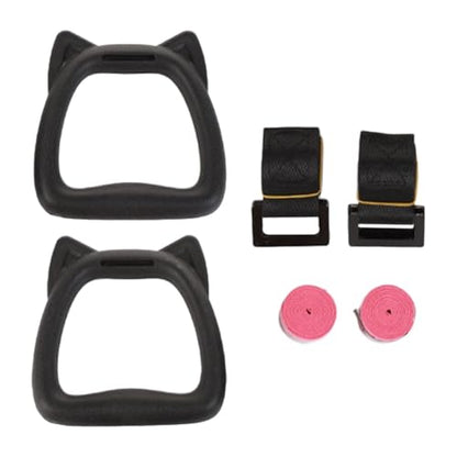 Healifty Gymnastic Rings Set with 1-Meter Straps, Adjustable Sports Gym Rings for ’s Muscular Training and Pull-up Exercises, Professional Fitness Equipment for Home Workout