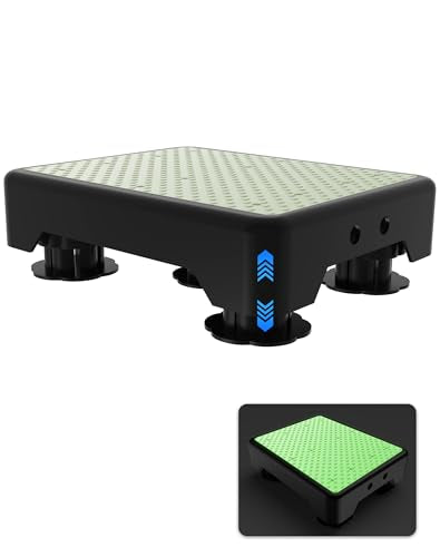 Adjustable Step Stool for Adults, Noctilucent Bed Step Stools, 600 LBS Capacity Safety Step Platform, Indoor and Outdoor Steps for Seniors, Non-Slip Stepping Stool Elderly Assistance at Night - color: Noctilucent Point