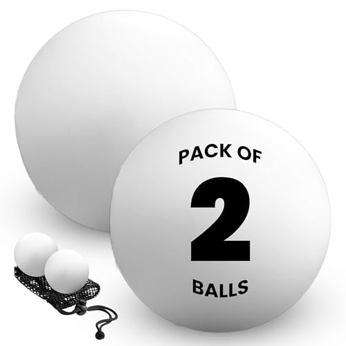 Lacrosse Balls Official Regulation Size, Therapy Balls for Muscle Relief, Trigger Point Therapy, Self-Massage - Ideal for Dog Toy & Training (White or Multicolor 6 Pack or 12 Pack) - color: White
