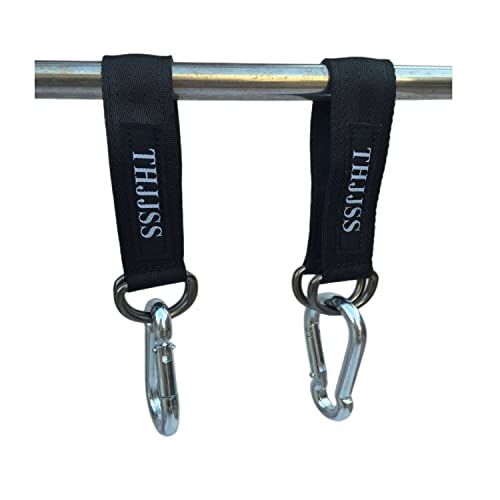 Tree Swing Straps Hanging Kit 2 Pack, Short Straps with 2 Safer Lock Snap Hook Clasps for Swing Hammocks Seat Swing Hammocks Hangers Yoga Sandbags Pulley System Home Gym