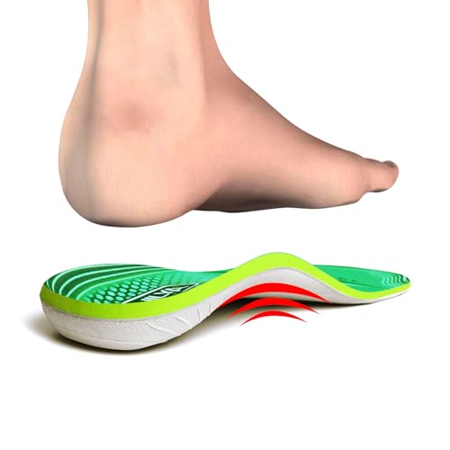 220lbs+ Metatarsal Insole Arch Support Plantar Fasciitis Relief - color: Yunshan Green, size: MEN (5-5 1/2)|WOMEN (7-7 1/2)--240MM