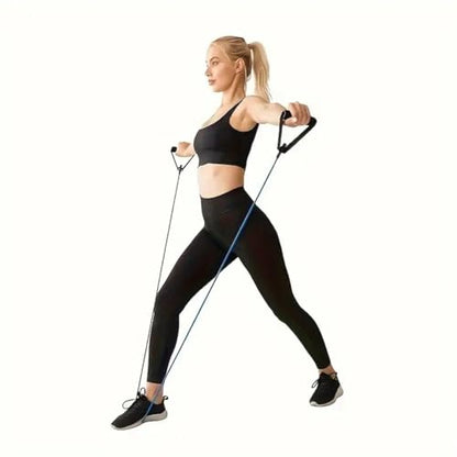 Workout Exercise Band, Fitness Pull Rope Yoga Band with Comfort Handles for Home Fitness Training