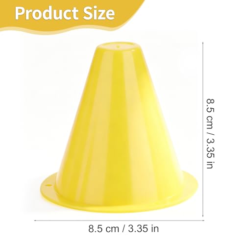 10-Pack Football Training Cones, Bracket Accessories, Obstacle Marking Set