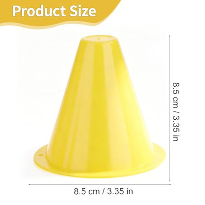 10-Pack Football Training Cones, Bracket Accessories, Obstacle Marking Set