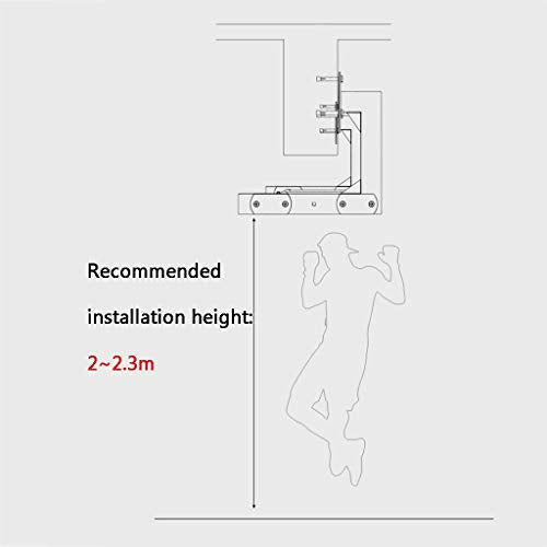 Hua Wall-Mounted, Heavy Climbing Frame, Multi-Purpose Core Strength Fitness Equipment, Suitable for Home/Gym, Load 600kg, 211x32x35cm