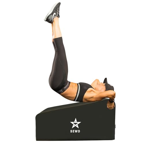 Pilates and Yoga Bench by SEWD – Portable Workout Bench for Full Body Exercise with Handle – Weight Training, AB Workout, Hip Thrust and Glute Training Home Gym Equipment