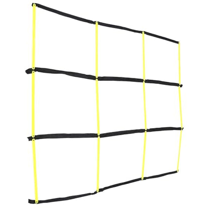 Multifunctional Agility Ladder Football Training Equipment Yellow Foldable Soccer Speed Ladder for Footwork Drills and Sports Agility Training