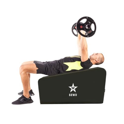 Pilates and Yoga Bench by SEWD – Portable Workout Bench for Full Body Exercise with Handle – Weight Training, AB Workout, Hip Thrust and Glute Training Home Gym Equipment
