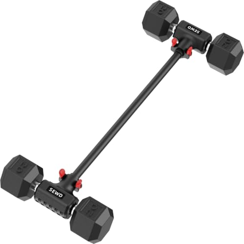 Dumbbell Converter - Turn Dumbbells into Barbell Set, Up to 220LB Capacity