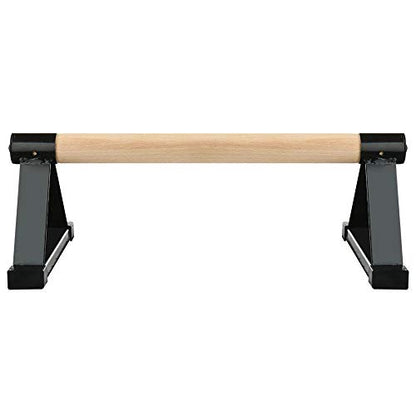 Push Up Bar, 1 Pair Wooden Push-Ups Bars Press-Up Support Stand Gym Exercise Equipment with Non-Slip Sturdy Structure Pushup Double Rod for Calisthenics, Fitness and Handstand for Women Men