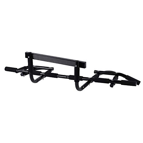 Heavy Duty Door Way Pull Up Bar Chin Up Dip Station for Multiuse Doorway Portable Home Fitness Gym Workout to Build Upper Body Strength