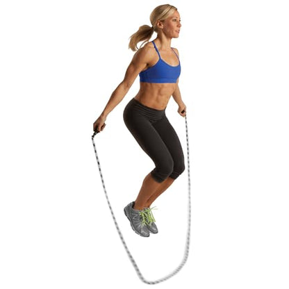 Adjustable, Segmented, Beaded Jump Rope- GoFit Jumping Rope for Adults and Children,Black,GF-BR