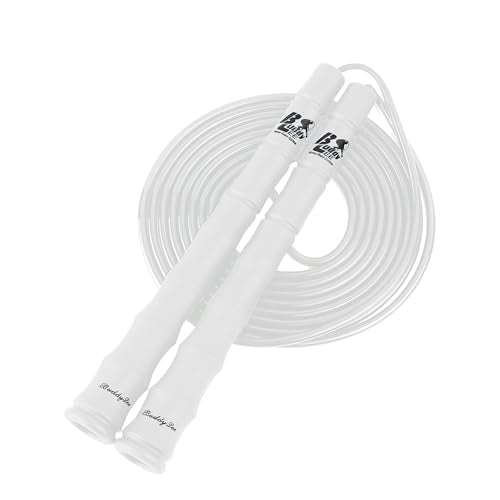 Buddy Lee New Versa Trainer Jump Rope – White – Adjustable Speed Rope for Fitness, Cardio & Training – Lightweight, Durable & Ergonomic Handles
