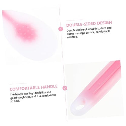 Silicone Meridian Pat Massage Tool Extended Body Care for Muscle Relaxation and Acupoint Grade Material Portable Whole Body Patting Stick with Meridian Chart