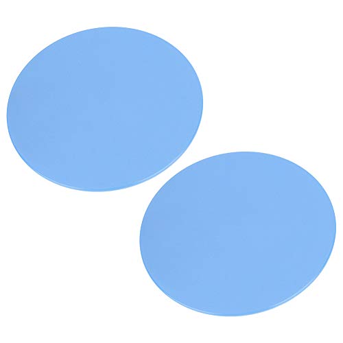 Exercise Sliding Discs 2 Pack Fitness Core Sliders Full Body Workout Equipment for Home Gym Yoga Physical Therapy Dark Blue 7 Inch