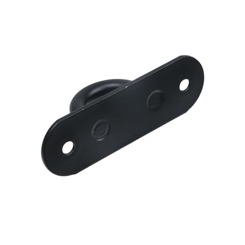 6PCS Black Stainless Steel Ring Rope Bracket Battle Rope Anchor Support Holder for Suspension Strap with Screws