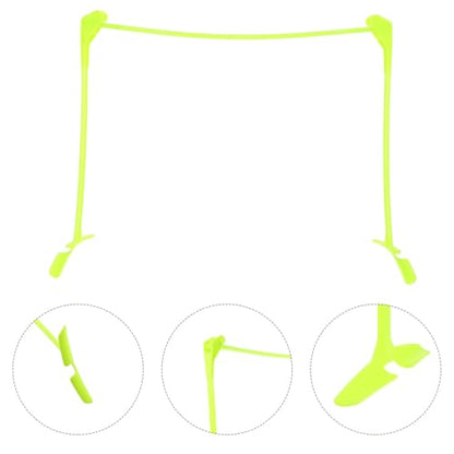 Uonlytech Adjustable Foldable Soccer Training Hurdle Green, Agility Speed Training Equipment for Athlete Soccer Practice, 3-Level Height Speed Agility Hurdles for Football Drills