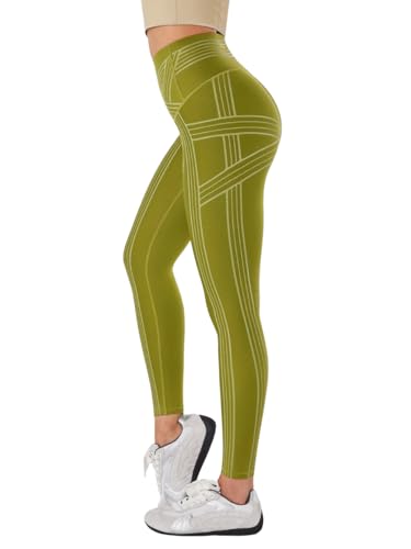 Fanka Powerband Resistance Leggings for Women,High Compression Workout Leggings with Built-in Resistance Bands