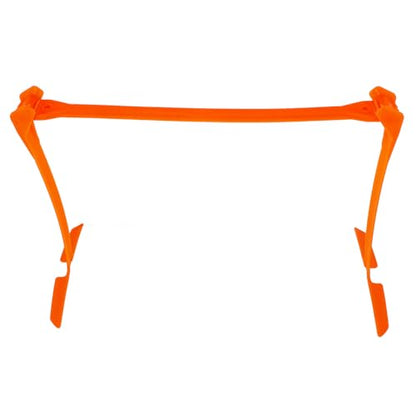 Angoily Adjustable Soccer Agility Hurdles Training Equipment, Foldable Plastic Speed Hurdles for Football Practice and Professional Sports Drills, Orange