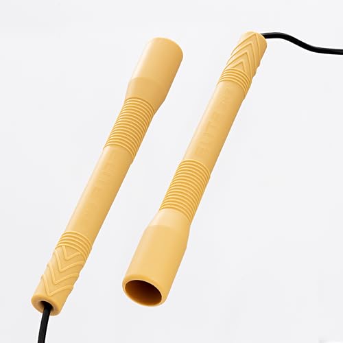 Elite Jumps Fit Rope or Fitness - Premium 4mm Pvc Speed Jump Rope - Indoor and Outdoor Exercise - Adjustable Cables, Aerobic Exercise, Gym & Home Fitness Workouts & More
