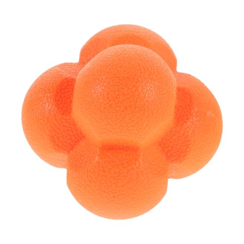 UKCOCO Hexagonal Reaction Ball for Hand Eye Coordination Training Reaction Speed for Team Sports Durable TPR Agility Ball for Soccer Basketball Tennis Unpredictable Bounces