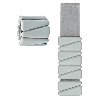 Adjustable Silicone Ankle Wrist Weights Strap for Wrist Leg and Ankle Training Providing Customizable Resistance Levels - color: Gray