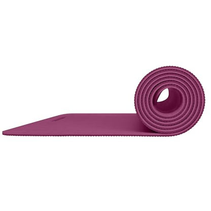 Retrospec Zuma Yoga Mat 6mm Thick Non-Slip TPE Exercise Mat | Cushioned Workout Mat for Yoga Pilates and Home Stretching | 72 x 24 with Carrying Strap