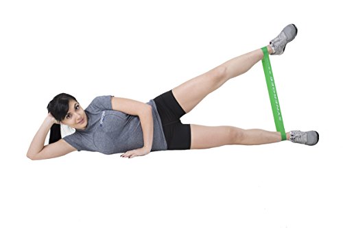 Synergee Mini Loop Bands – Resistance Bands for Home or Gym - color: f) Red 10 Pack