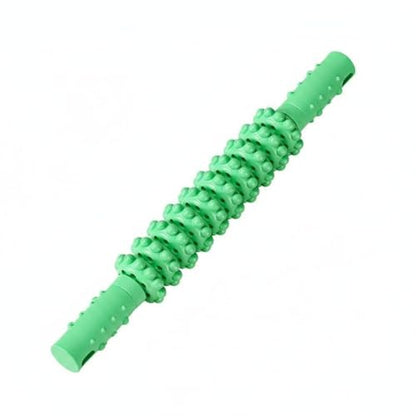 Milageto Textured Massage Glossy Roller Massage Portable Muscle Relief, Green