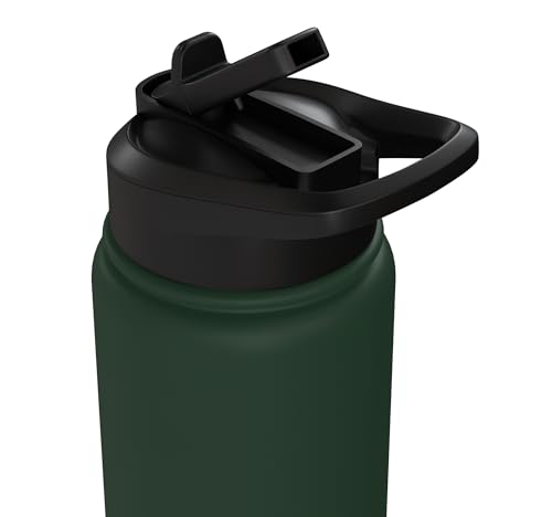 Wall Balls Broke Me Funny Functional Fitness Race Training Stainless Steel Insulated Water Bottle - color: Dark Green